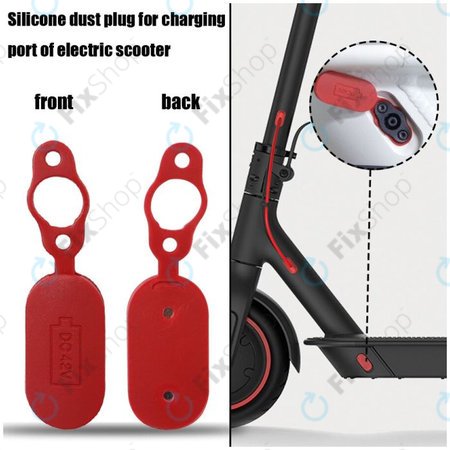 Xiaomi Mi Electric Scooter 1S, 2 M365, Essential, Pro, Pro 2 - Konektor za punjenje, ukrasna kapica s magnetom (Red)
