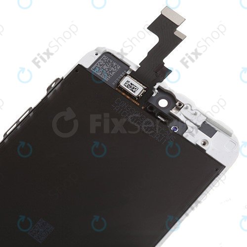 Zaslon za iPhone 5S, SE, White, Dodirni ekran s okvirom