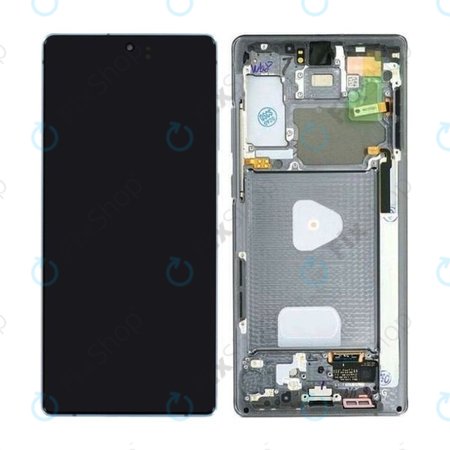Samsung Galaxy Note 20 N980B - LCD zaslon + zaslon osjetljiv na dodir + okvir (Mystic Gray) - GH82-23495A, GH82-23733A Originalni servisni paket
