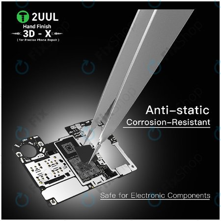Precizna pinceta, 3D-X ručno obrađena, 2UUL TW02
