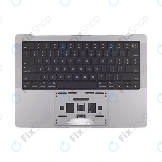 Gornji okvir tipkovnice za MacBook Pro 14", A2442 (2021), A2779 (2023), s US tipkovnicom i baterijom, Space Gray, 661-21972, Genuine Apple