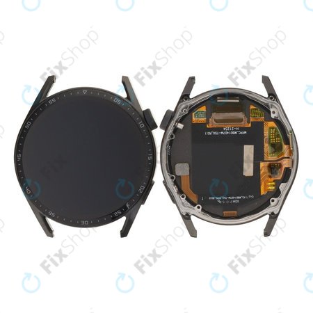 Huawei Watch GT 3 46mm JPT-B19 - LCD zaslon + zaslon osjetljiv na dodir + okvir (crni)