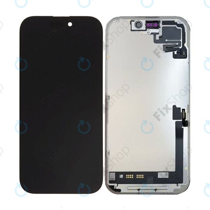 Zaslon Soft OLED 120Hz za iPhone 17 - Dodirno staklo + Okvir, DIAGNOSTIC