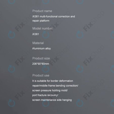 iFixes iX361 - multifunkcionalna platforma za ispravljanje okvira