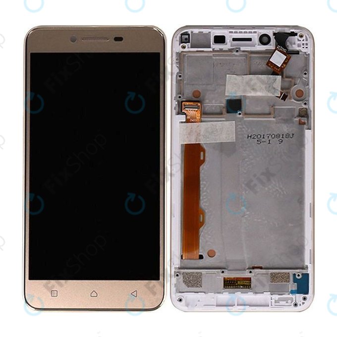 Lenovo VIBE K5 A6020a40 - LCD zaslon + zaslon osjetljiv na dodir + okvir (Gold) TFT