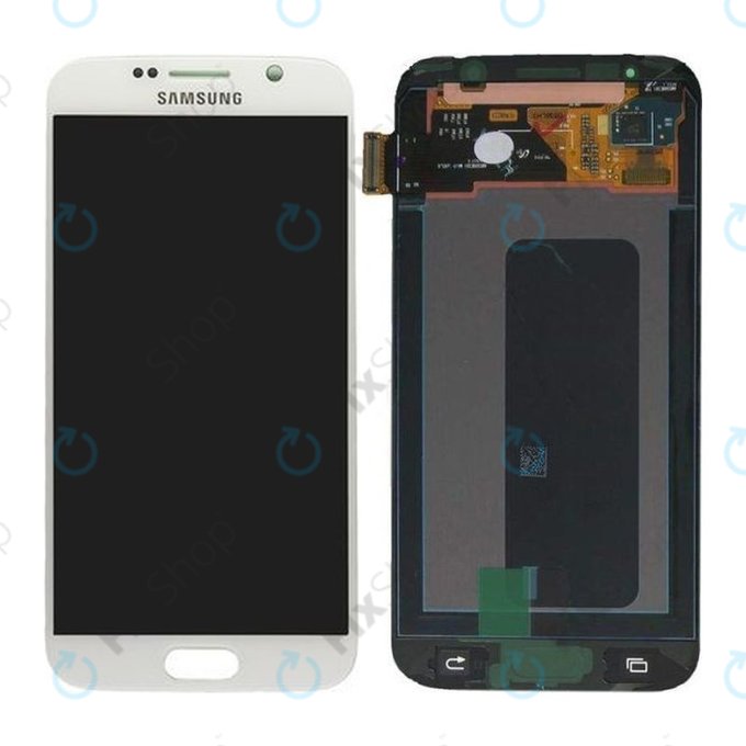 Samsung Galaxy S6 G920F - LCD zaslon + zaslon osjetljiv na dodir (Bijeli biser) - GH97-17260B Originalni servisni paket