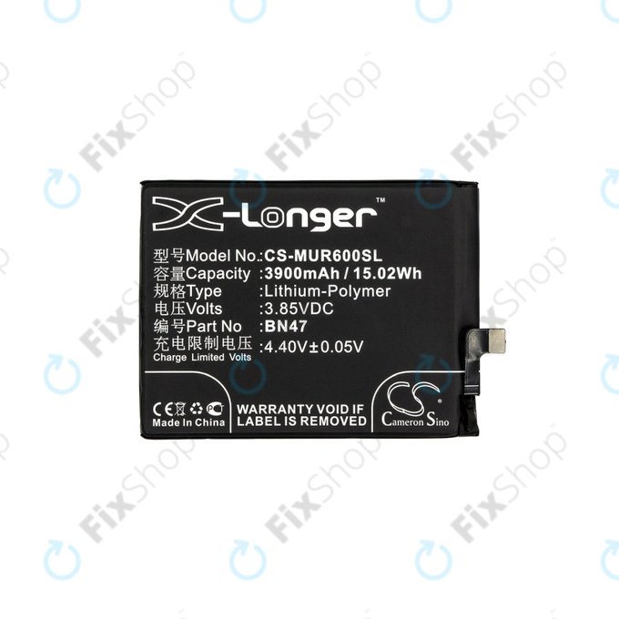 Xiaomi Mi A2 Lite (Redmi 6 Pro) - Baterija BN47 3900mAh HQ