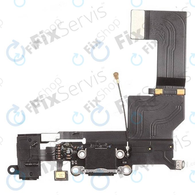 Apple iPhone 5S - Konektor za punjenje + mikrofon + utičnica PCB ploča (crna)