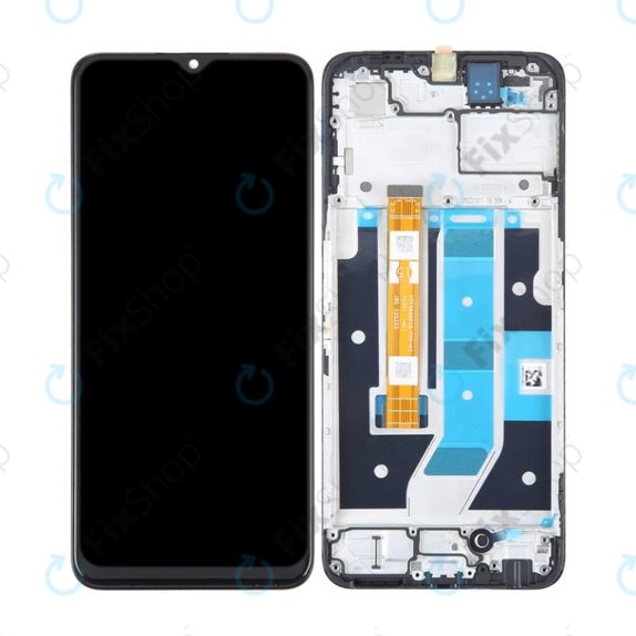 Oppo A78 4G CPH2565 - LCD zaslon + zaslon osjetljiv na dodir + okvir (Mist Black) OLED
