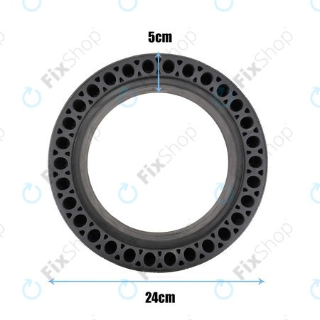 Xiaomi Mi Electric Scooter 1S, 2 M365, Essential, Pro, Pro 2 - Izdržljiva puna guma bez zračnica (Tip 2) (Black)