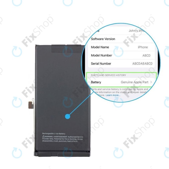 Baterije za iPhone 15 | 661-35885 | 3349mAh | Genuine Apple