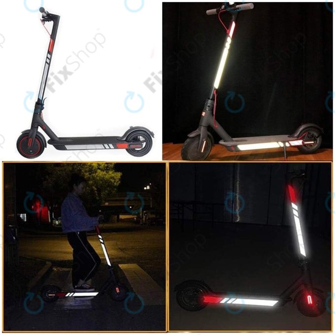 Xiaomi Mi Electric Scooter 1S, 2 M365, Essential, Pro, Pro 2 - Reflexne Naljepnice (B)