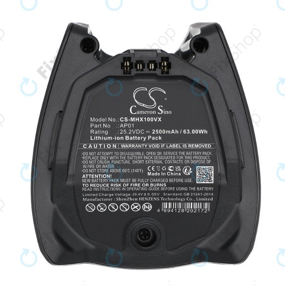 Miele HX-series - Baterija AP01 Li-Ion 25.2V 2500mAh HQ