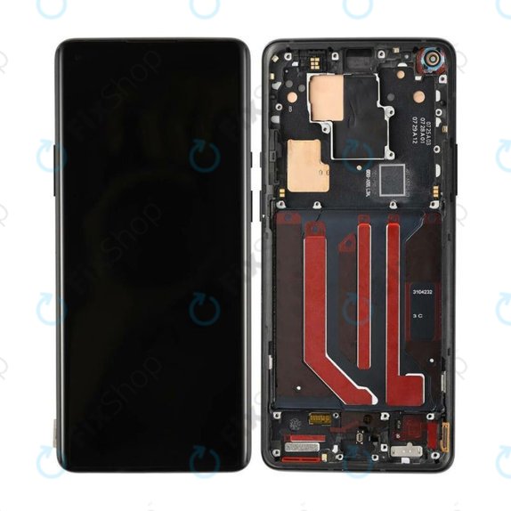 OnePlus 8 Pro - LCD zaslon + zaslon osjetljiv na dodir + okvir (Onyx Black) OLED