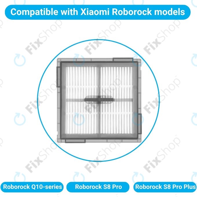 HEPA filter, 2 kom za Xiaomi Roborock Q10-series, S8 Pro, S8 Pro Plus