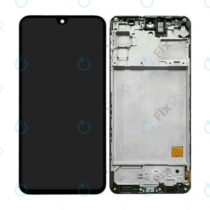Samsung Galaxy M31s M317F - LCD zaslon + zaslon osjetljiv na dodir + okvir (Mirage Black) - GH81-13736A, GH82-23774A, GH82-24114A Originalni servisni paket