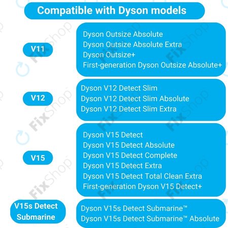 Dyson V11, V12, V15, V15s Detect Submarine - Slim Fluffy Glavna četka (Meki Valjak)