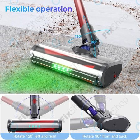 Dyson V-series, Outsize - Glava za čišćenje s mekim valjkom i LED svjetlom