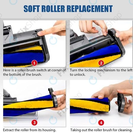Dyson V12 - Podna glava s LED zelenim svjetlom