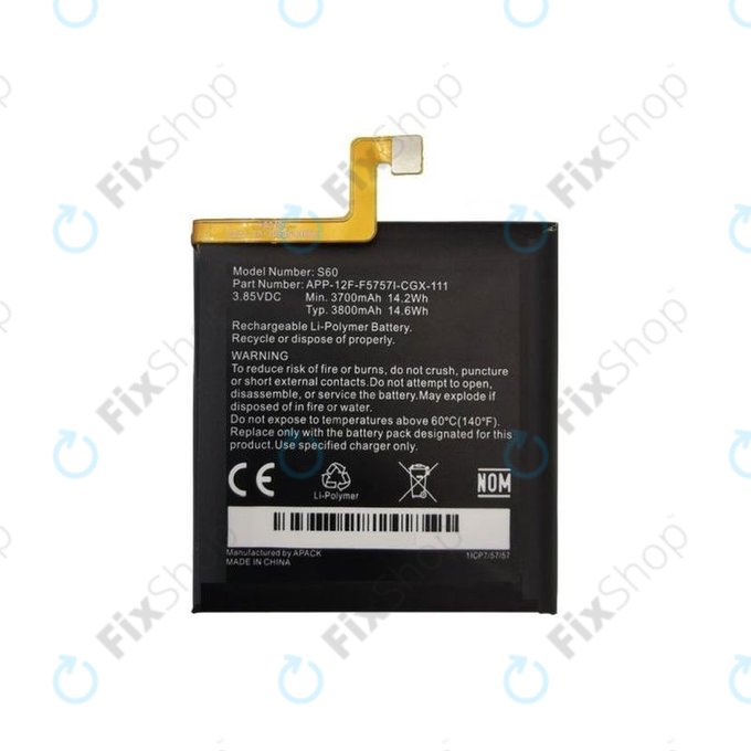 Caterpillar CAT S60 - Baterija 1ICP7/57/57 3800mAh