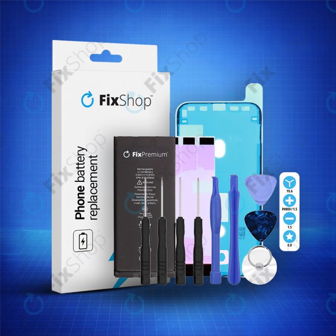 Apple iPhone 11 - Baterija 3110mAh FixPremium + Ljepilo za baterije + Ljepilo za LCD + Set alata - Multipack