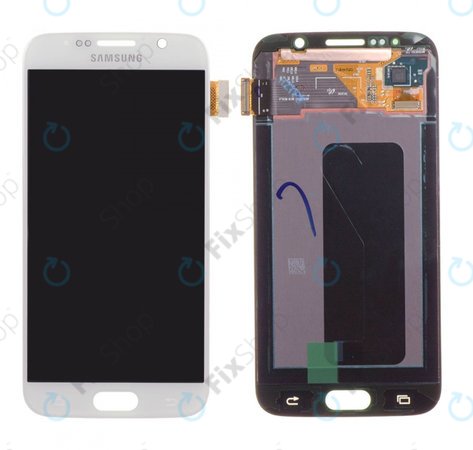 Samsung Galaxy S6 G920F - LCD zaslon + zaslon osjetljiv na dodir (Bijeli biser) - GH97-17260B Originalni servisni paket