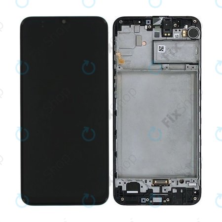 Samsung Galaxy M21 M215F - LCD zaslon + zaslon osjetljiv na dodir + okvir (crni) - GH82-22509A, GH82-22836A, GH82-21266A, GH82-21265A Originalni servisni paket