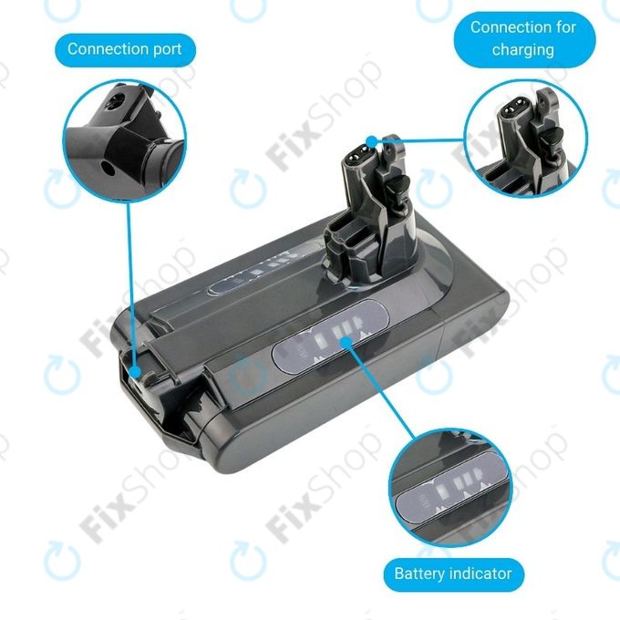 Dyson V10 - Baterija Li-Ion 2500mAh HQ