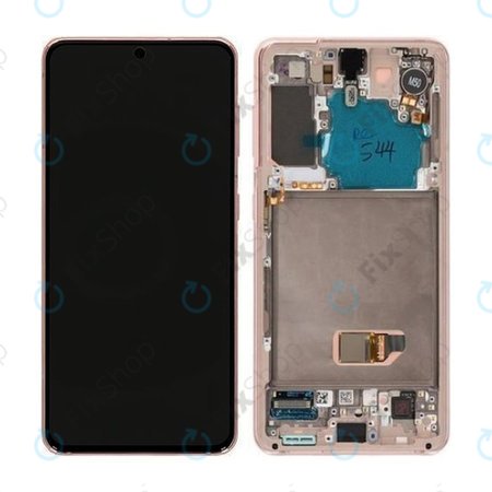 Samsung Galaxy S21 G991B - LCD zaslon + zaslon osjetljiv na dodir + okvir (Phantom Violet) - GH82-24544B, GH82-24545B, GH82-27255B, GH82-27256B Originalni servisni paket