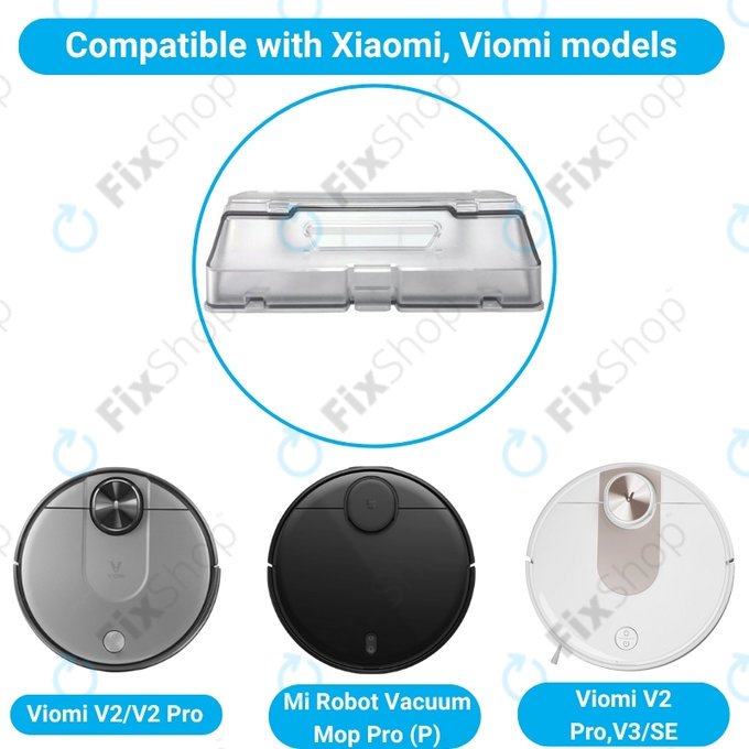 Xiaomi Mi Robot Vacuum Mop Pro (P), Viomi V2 Pro, V3, SE - Kanta za prašinu (prozirna)