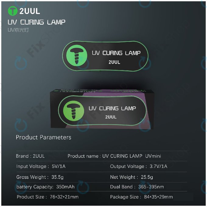 Mini UV lampa za stvrdnjavanje, 2UUL SC08