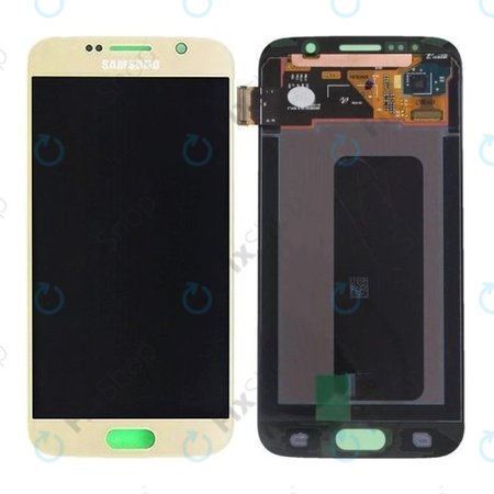 Samsung Galaxy S6 G920F - LCD zaslon + zaslon osjetljiv na dodir (zlatno platinasti) - GH97-17260C Originalni servisni paket