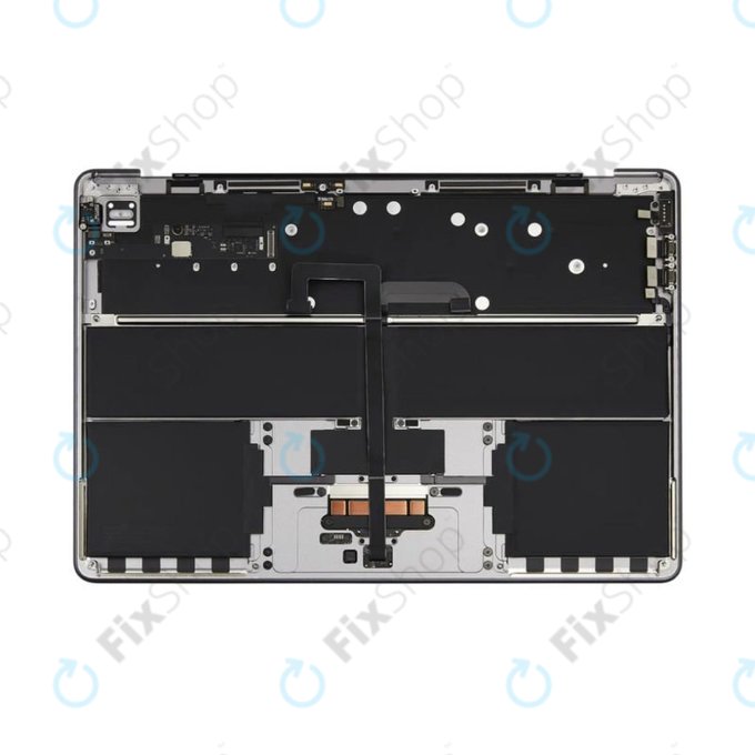 Gornji okvir tipkovnice za MacBook Air 13", A3113 (2024), s US tipkovnicom i baterijom, Space Gray, 661-40227, Genuine Apple
