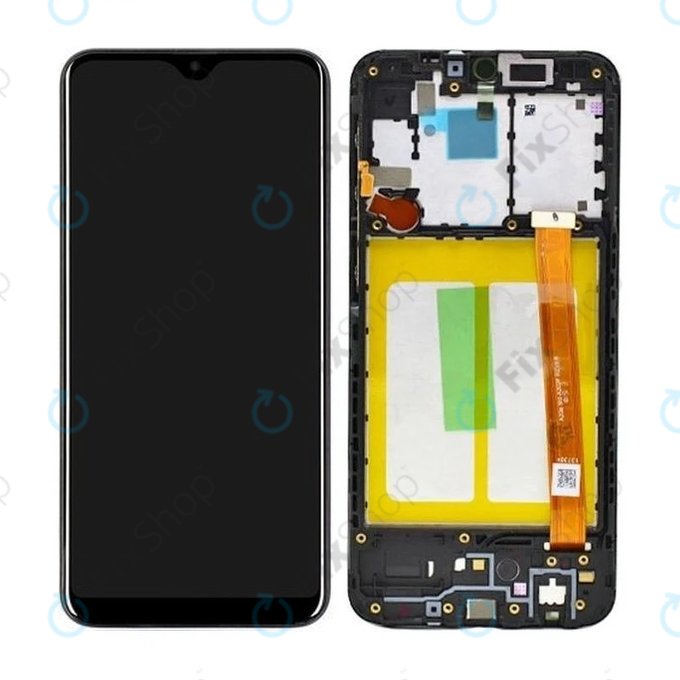 Samsung Galaxy A20e A202F - LCD zaslon + zaslon osjetljiv na dodir + okvir (crni) - GH82-20229A, GH82-20186A Originalni servisni paket