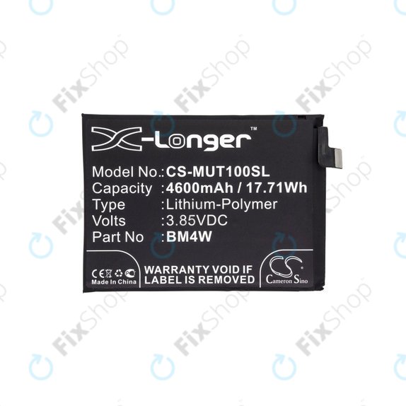 Baterija za  Xiaomi Mi 10T Lite 5G, 4600mAh, Li-Pol, 3.85 V, BM4W, HQ