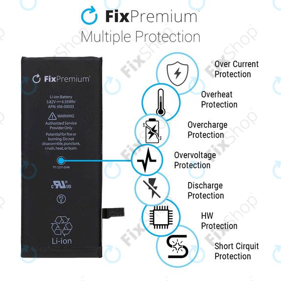 Baterija za iPhone 5S, 1560mAh, FixPremium