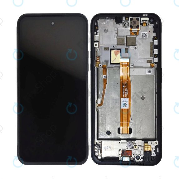 Nokia XR20 TA-1368 TA-1362 - LCD zaslon + zaslon osjetljiv na dodir + okvir (Granite Gray) TFT