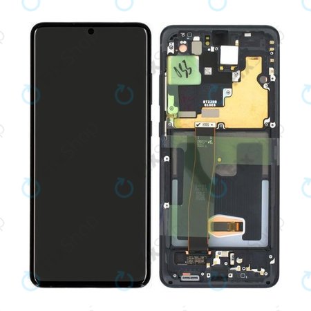 Samsung Galaxy S20 Ultra G988F - LCD zaslon + zaslon osjetljiv na dodir + okvir (Cosmic Black) - GH82-26032A, GH82-26033A Originalni servisni paket