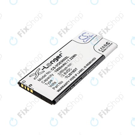 Baterija za Alcatel 1 Dual Sim, TCL 5033, Vodafone VFD, Telstra, 1900mAh, Li-Ion, 3.8V, TLI019D7, HQ