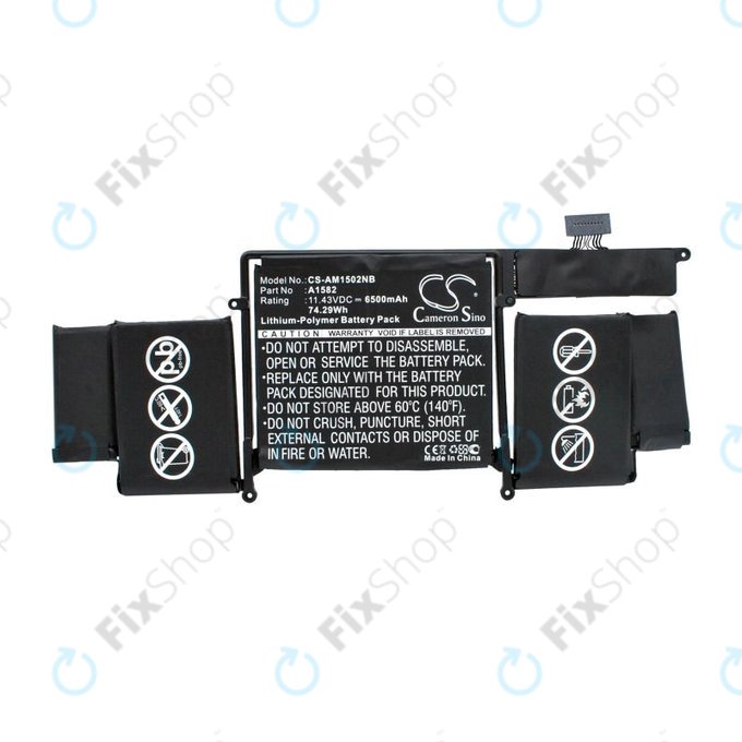 Apple MacBook Pro 13" Retina A1502 (početak 2015.) - Baterija A1582 6500mAh HQ