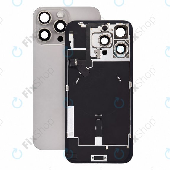 Staklo stražnjeg kućišta za iPhone 16 Pro Max, Natural Titanium, Pulled A
