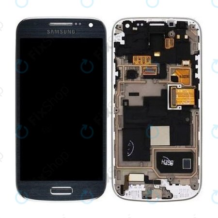 Samsung Galaxy S4 Mini Value I915i - LCD zaslon + zaslon osjetljiv na dodir + okvir (Crna magla) - GH97-16992C Originalni servisni paket