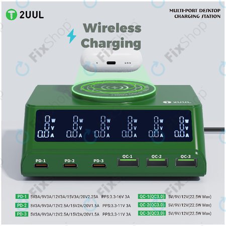 Stolni punjač s više priključaka, 2UUL PC11