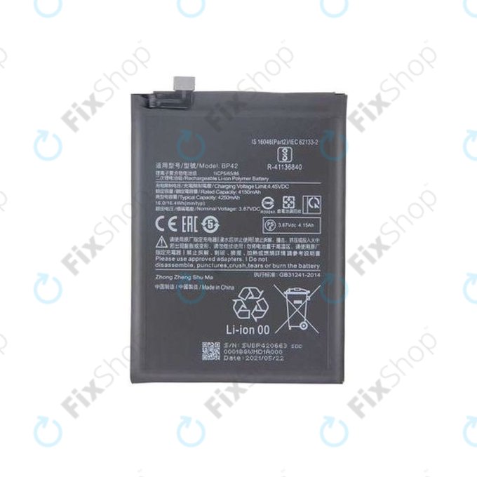 Xiaomi Mi 11 Lite 4G, Mi 11 Lite 5G, 11 Lite 5G NE - Baterija BP42 4250mAh