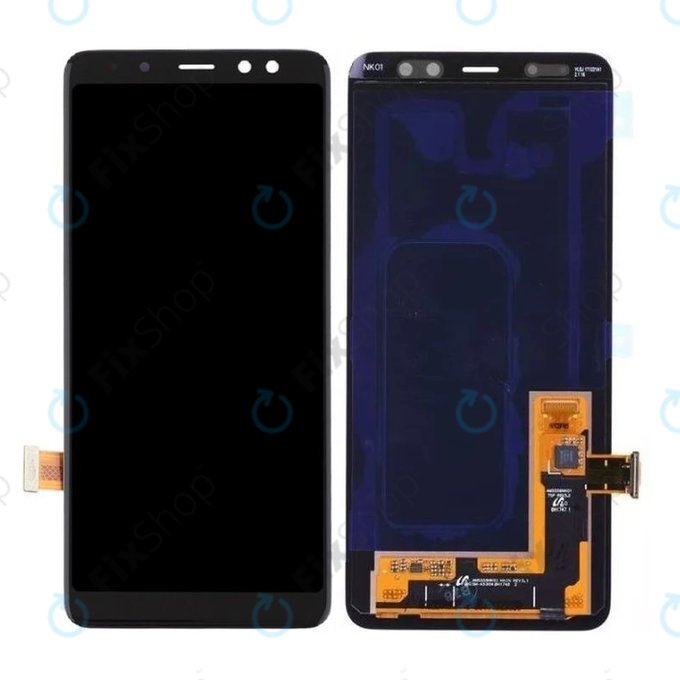 Samsung Galaxy A8 A530F (2018) - LCD zaslon + zaslon osjetljiv na dodir (crni) - GH97-21406A, GH97-21529A Originalni servisni paket