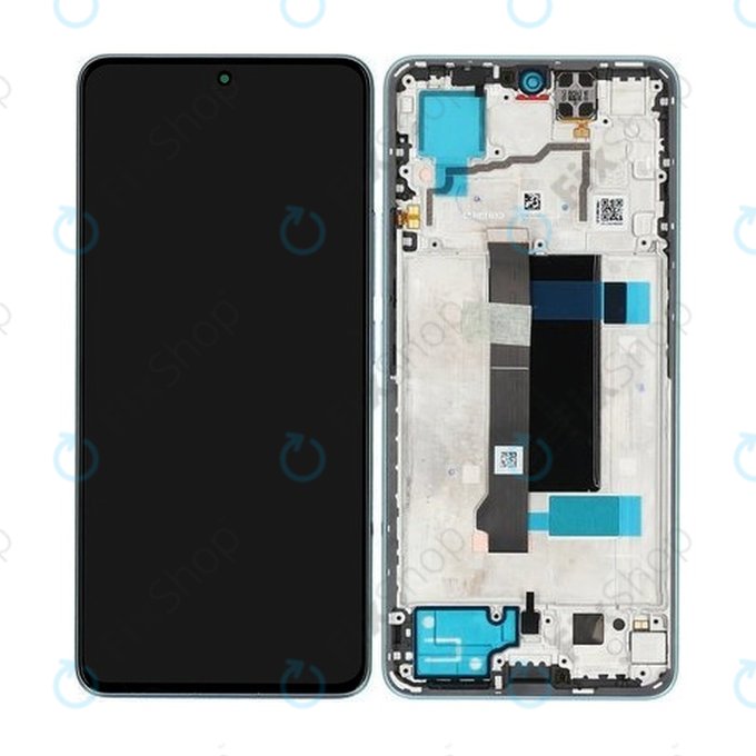 Xiaomi Redmi Note 13 Pro 5G 2312DRA50C - LCD zaslon + zaslon osjetljiv na dodir + okvir (Ocean Teal) - 5600010N1600 Genuine Service Pack