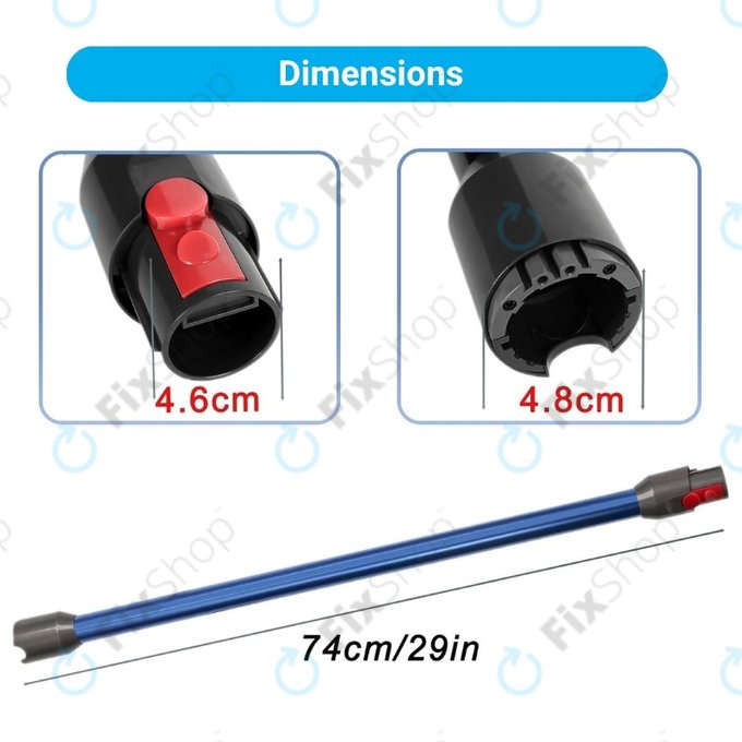 Dyson V12 - Usisna cijev (Plava)
