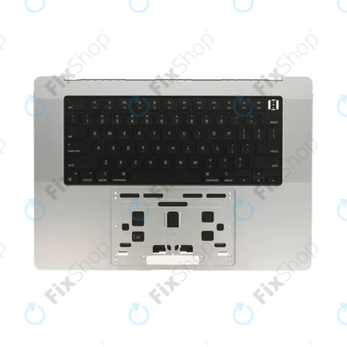 Gornji okvir tipkovnice za MacBook Pro 16" A2780 (2023), s US tipkovnicom i baterijom, Silver, 661-32190, Genuine Apple