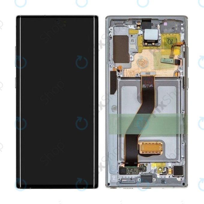 Samsung Galaxy Note 10 Plus - LCD zaslon + zaslon osjetljiv na dodir + okvir (sjaj aure) - GH82-20838C, G82-20900C Originalni servisni paket