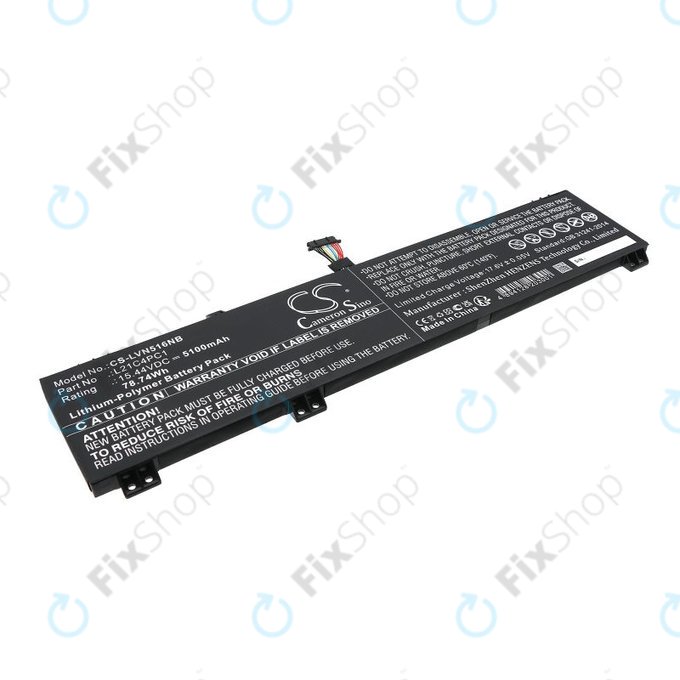 Baterija za Lenovo Legion 5 15ARH7H, 82RD0002SB, 5100mAh, Li-Pol, 15.44V, L21C4PC1, HQ